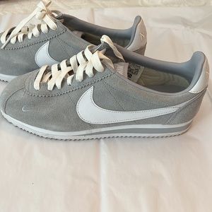 Nike ID Grey Suede Cortez Sneaker